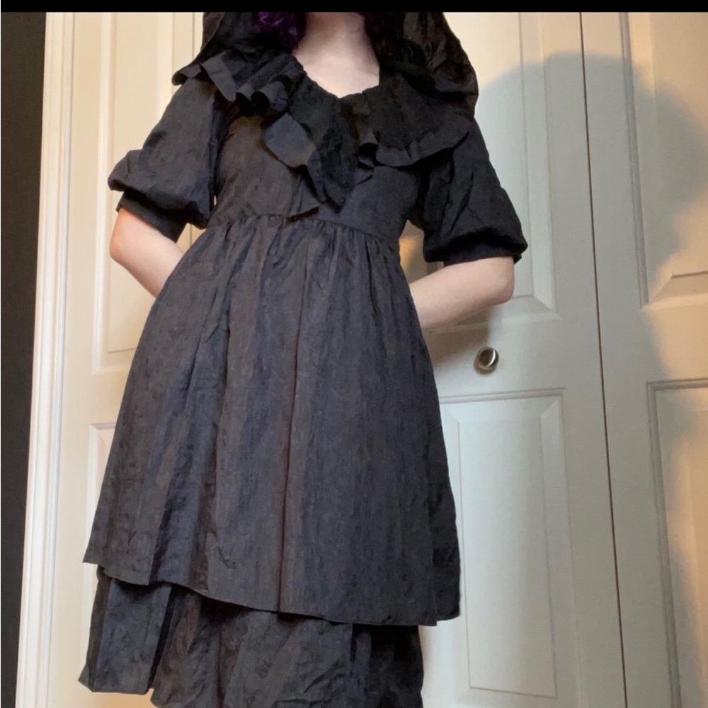 NWOT Punk Rave Layered Hooded Dress XS/S